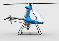 Einsitziger ultraleichter Hubschrauber